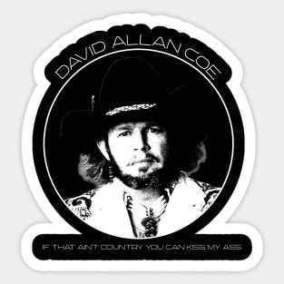 David Allan Coe Retro Sticker